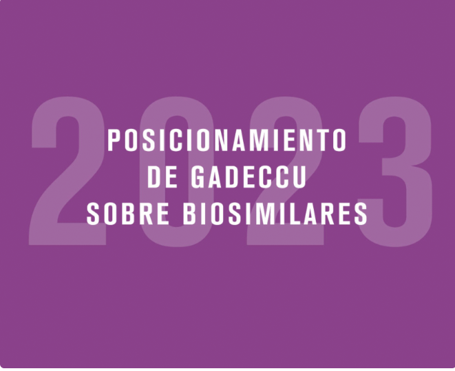 Posicionamiento sobre biosimilares de GADECCU